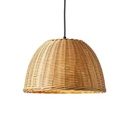 Rattan pendant shade