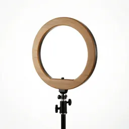 Ring light on a stand