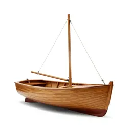 Wooden sailing dinghy