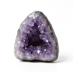 Amethyst geode half