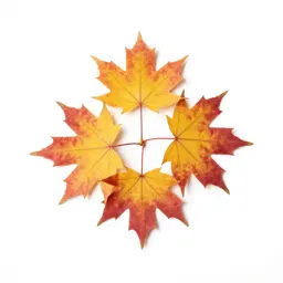 Autumn maple branch