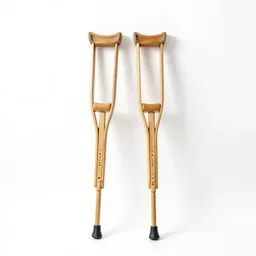 Pair of forearm crutches