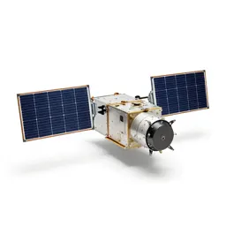 Satellite bus with solar wings