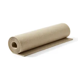 Yoga mat rolled up