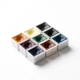 Set of watercolour pans