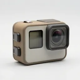 Action camera in a housing