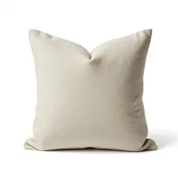 Linen cushion with a knife edge