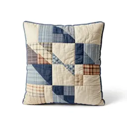 Patchwork quilt folded into a square