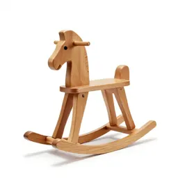 Wooden rocking horse