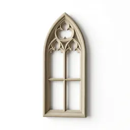 Gothic window tracery panel