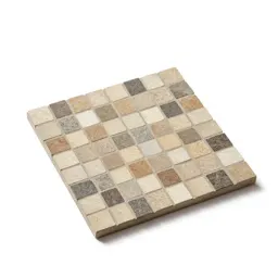 Mosaic floor tile section