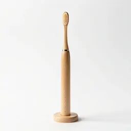 Electric toothbrush on a stand