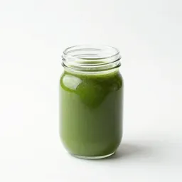 Green smoothie in a jar