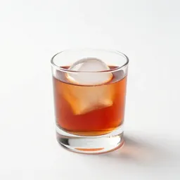 Negroni with an ice sphere