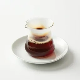 Pour-over coffee mid-bloom