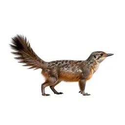 Fantail with its tail spread