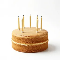 Birthday cake with candles