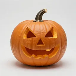 Carved pumpkin lantern