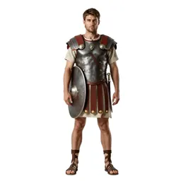 Roman legionary with a scutum