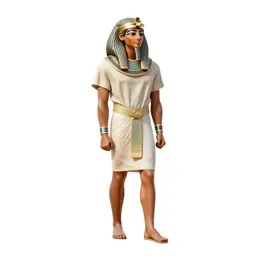 Egyptian scribe with a papyrus