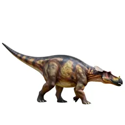 Ankylosaurus with its club tail