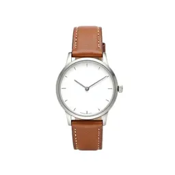 Wristwatch with a leather strap