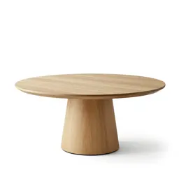 Round pedestal dining table