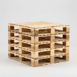 Stacked euro pallet