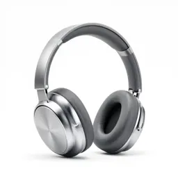Retro-futuristic pair of headphones