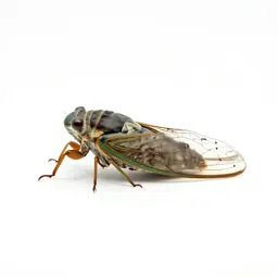 Cicada mid-song
