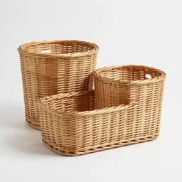Changing table with baskets
