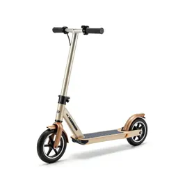 Scooter with a folding stem