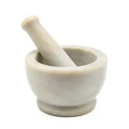 Marble mortar and pestle