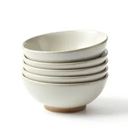 Stack of nesting mixing bowls
