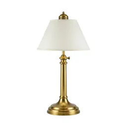 Brass banker's lamp
