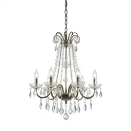 Chandelier with glass drops