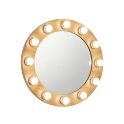 Mirror with bulb surround