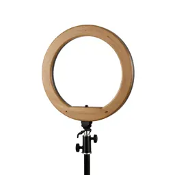 Ring light on a stand