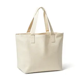 Cooler tote with a zip