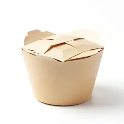 Folded takeaway noodle box
