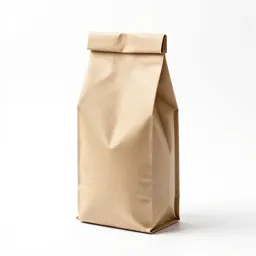 Kraft paper coffee bag with a valve