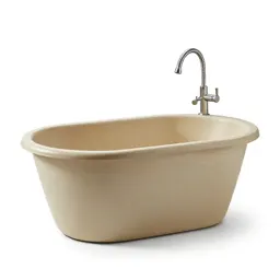 Bathing tub with a hose