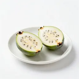 Feijoa cut in two