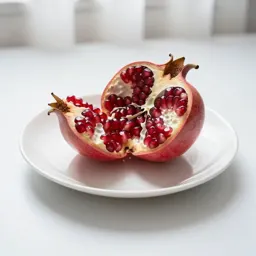 Pomegranate broken open