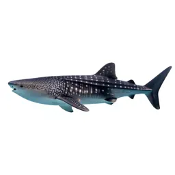 Whale shark with remoras