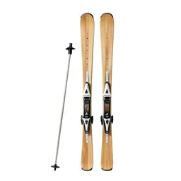 Pair of skis with poles