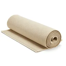 Hand-knotted wool rug rolled up
