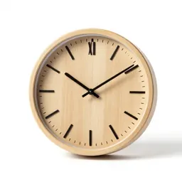 Wall clock with a plain face