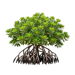 Mangrove with stilt roots
