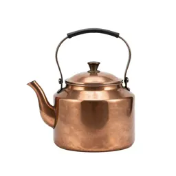 Copper kettle with patina